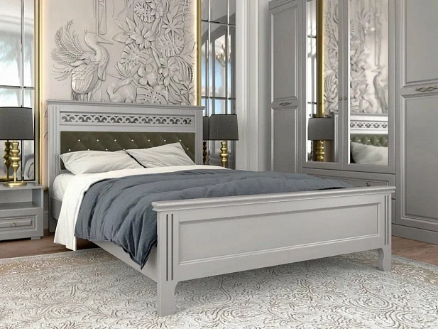 Кровать Грация (антрацит) 160х200