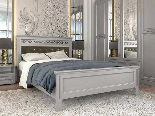 Кровать Грация (антрацит) 160х200