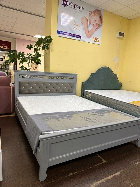 Кровать Грация (антрацит) 160х200
